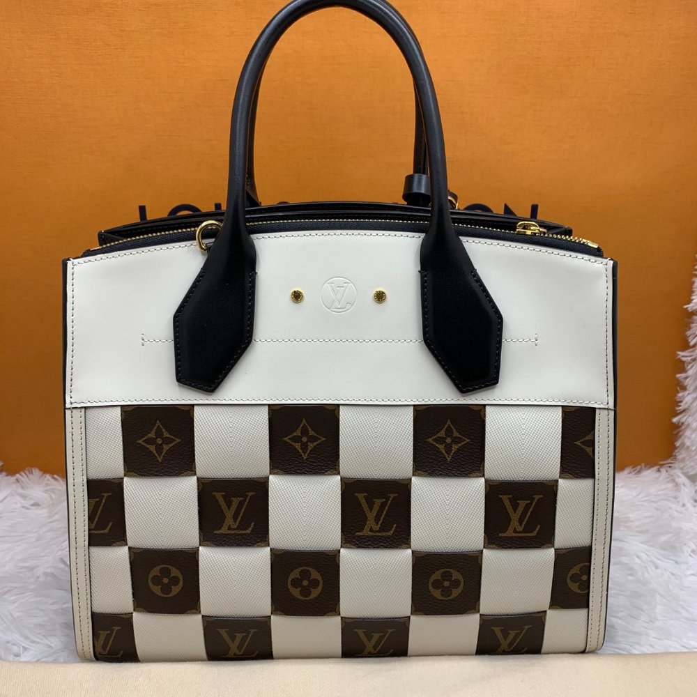 āSOLDāLOUIS VUITTON Damier Tressage Steamer MM bag - Picture 5 of 14